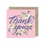 Mini Greeting Card | Thank You Flannel Flowers